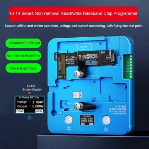 JCID EEPROM Programmer for iPhone 13-14 Pro MAX Logic Baseband Chip Disassembly-Free Read Write Data Backup Tester