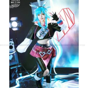 Neeko Game LOL KDA Cosplay Costume Women Super Fan Neeko Costume Halloween Party Suit Full Set with Tails The Curious Chameleon