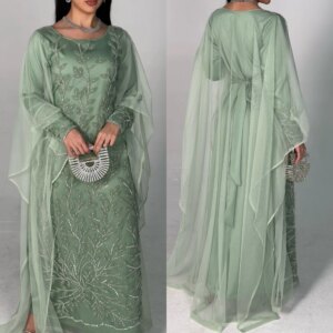Customized Jiayigong s Embroidery Ribbons Celebrity A-line Boat Neck Bespoke Occasion Gown Long Dresses