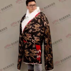 New Men’s Tibetan Costumes Robe Ethnic Performance Style Autumn and Winter Thickened