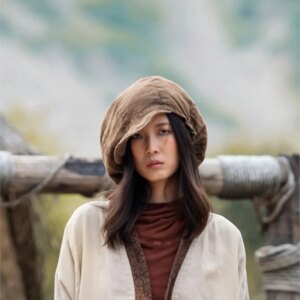 Autumn plant dye fried octagon hat art style pile dome to make old millinery
