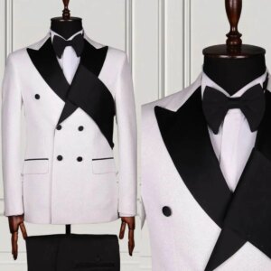 Unique Designer Groom Wedding Tuxedos Peaked Lapel Mens Jacket Birthday Party Banquet Coat Custom Made 2 Pieces