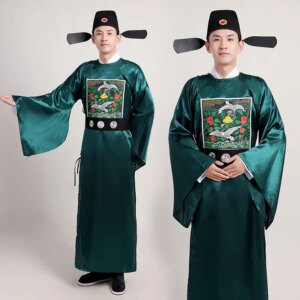 Costume Hanfu Men’s and Women’s Adult Ceremony Ancient Minister Chinese Speech According to Live Film Television Performance