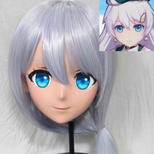 (GLA016)Customize Character Crossdressing Female/Girl Resin Full/Half Head With Lock Anime Cosplay Japanese Anime Kigurumi Mask