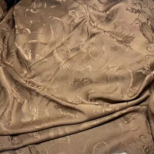 Boy Meets Girl Jacquard Xiangyun Yarn 100 Silk 28 Momme New Chinese Style Dress and Coat Vest Bed Cover Cloth Fabric