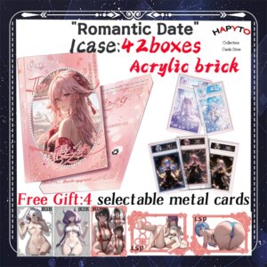 2025 Newest Romantic Date Acrylic Bricks Waifu Goddess Story Collection Card Swimsuit Bikini Booster Box Habbies Gift