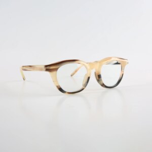 Eyeglass Frames Unique Vintage Cat Eye Retro Optical Eyeglasses Handmade Honey Black Horn Prescription Man Women Glasses Frames