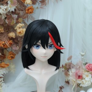 Customize Character Female/Girl Resin Kig Full Head With Lock Anime Cosplay Japanese Anime Kigurumi Mask