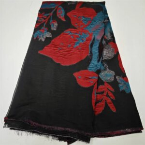 Red African Brocade Purple Lace Fabric 2024 High Quality Embroidery Net Lace French Gilding Lace Fabric For Wedding Dress Party