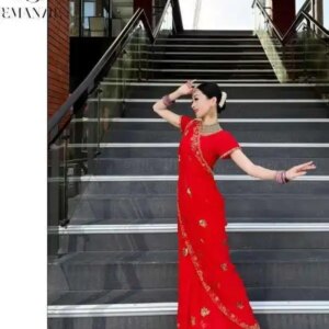 Yiman Dance T2618 Exotic Three Piece Set Xinjiang Dance Costume Temperament Slimming And Versatile Indian Dance Costume