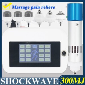 Professional Shock Wave For ED Treatment Muscle Relaxation Massager Neck Pain Relief 10Heads New Shockwave Therapy Machine 300MJ