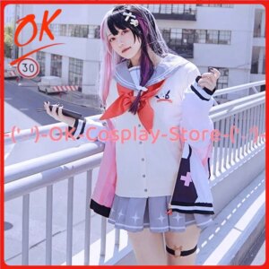 [Customized] Yorumi Rena Cosplay Costume Vtuber Cosplay High School JK Uniform Dress Party Suit Halloween Outfits Anime Clothes
