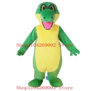 Adult Professional Cute Crocodile Mascot Costume Party Carnival Cosplay Costume Christmas Holiday Party maskote Costume FreeShip