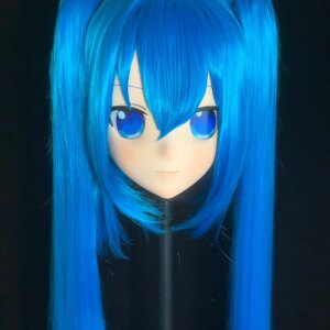 Customize Character Female/Girl Resin Kig Full Head With Lock Anime Cosplay Japanese Anime Kigurumi Mask