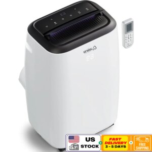 Portable Air Conditioner 12000 BTU Room Cooling Floor Standing Unit Remote Control Easy Install 3 in 1 Fan Dehumidifier