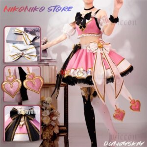 Anime LoveLive! Nijigasaki Nico Yazawa Cosplay Costume Granblue Fantasy Yazawa Nico Niconiconi Lolita Dress Wig Woman Party Set