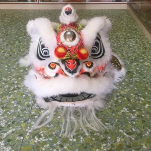 White Lion Dance New Year’s Large-scale Event Performance Costumes and Props