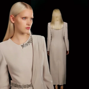 Little Daisy CustomizedEvening Jersey Rhinestone Sash Birthday A-line O-Neck Bespoke Occasion Gown Long Dresses Saudi Arabia