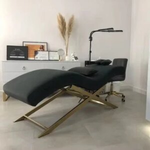 Curved lash table beauty bed facial massage bed