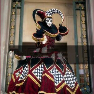 European and American court costumes Venice costumes Carnival parade costumes amusement checkerboard