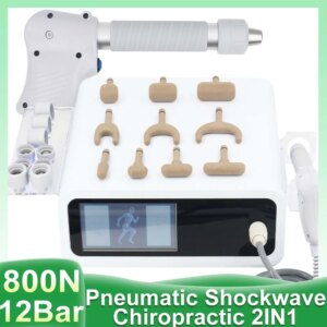 2in1 Pneumatic Shockwave Therapy Machine For ED Therapy Therapy Spine Correction 12Bar Shockwave Equiment Body Massager