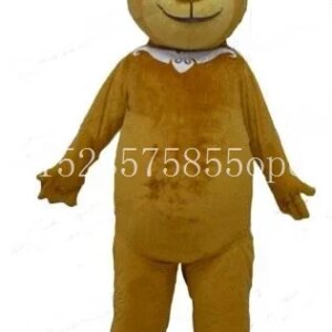 New Cut Bear Mascot Coutume Cartoon Fancy Dress Halloween Party Beer Mascot Christmas Performance Movie Props Fancy Dress Adult