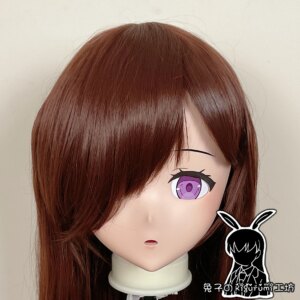 (RB20238)Customize Full Head Quality Handmade Female/Girl Resin Japanese Anime Cartoon Character ‘Mea’ Kig Cosplay Kigurumi Mask