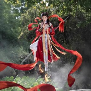 Adult clothing with floral patterns new Chinese-style women’s embroidered Hanfu and role-playing costumes