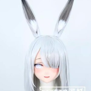 C-422-19 Customize Full Head Resin Cartoon Cosplay Japanese Character Anime Role Play Crossdress Kigurumi Mask With Back Shell