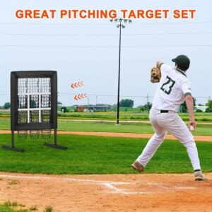 Baseball Pitching Jiugongge Practice Net Pitcher Strike Area Training Equipment