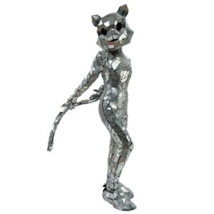 Mirror Girls Costume Animal Face Mask Cosplay Bear Cat Dragon Rabbit Mirror Mask performance Show Cosplay Party Mirror Costume