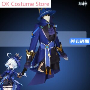 Genshin Impact Furina De Fontaine Gown Womne Cosplay Costume Cos Game Anime Party Uniform Hallowen Play Role Clothes Clothing