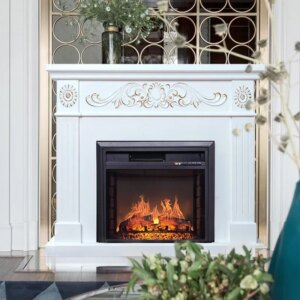 Simulated Flame Decorative Fireplaces Living Room Heater Hotel Embedded Electric Fireplace European Home Wall-mounted Room