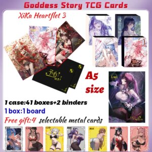 2025 Newest XiKa Heartfelt 3 A5 Board Waifu Acrylic Card Anime Rare Hobby Collection ACG Girls Booster Box Hobbies Gifts