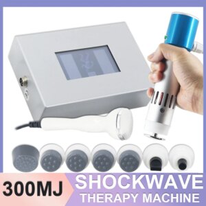 300MJ Shockwave Therapy Machine Relieve Muscle Soreness Body Massage Pain Relief Easy Operation Ultrasound Device 2 in 1