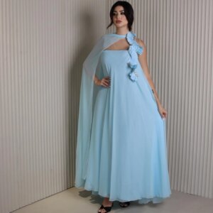 Customized Saudi Arabia Chiffon Ruffles Wedding Party A-line Strapless Bespoke Occasion Gown Midi es