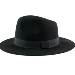 Elegant and fashionable woolen hat large-sized handcrafted men’s top