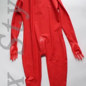 female’s 0.6MM heavy Latex full bodysuit for woman sexy rubber latex zentai catsuit made from latex sheet