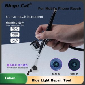 Luban T800 Blue Light Ray Repair Tool Instrument For iPhone 16 15 14 13 12 Pro max Back Camera Scratches Stain OXidation Fix Kit