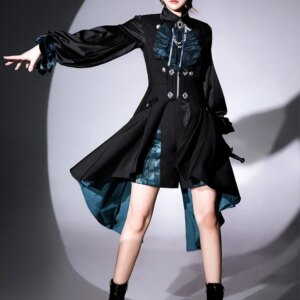 Light Luxury Shirt Irregular Dress Shorts Three-piece Suit Court Style 2025 Original Deep Music Dark Song Lolita Prince Clothing