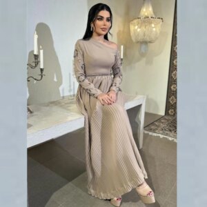 Customized Jersey Sequined Beading Ruched Evening A-line One-shoulder Bespoke Occasion Gown Midi Dresses Sexy Casual