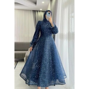Multi Colored Long Sleeved Sparkling Sequins Evening Dress Fashion Ladies Formal Occasions Parties Banquets Customized Dresses