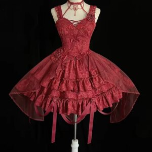 ~Gothic Lolita SK Set~Blood Rose Skirt and Corset by Alice Girl