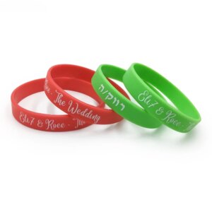 YERLLSOM 400pcs/Lot New Product Custom logo Silicon Rubber Wristbands Promotional Gifts Sports Silicone Wristbands