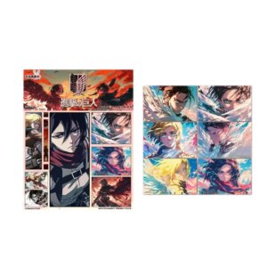 Wholesales Attack On Titan Collection Card Rabbit Company Acrylic Magnetic Q Version Booster Box Gift Anime Acg Cards