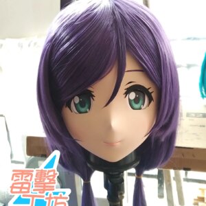 (X-KM141)Quality Handmade Female/Girl Resin Japanese Cartoon Character Animego Cosplay Kigurumi Mask Crossdresser