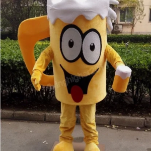 New Adult Hot Sale Foam Cute beer cup Cartoon Mascot Costume Plush Christmas Fancy Dress Halloween Mascot Costume
