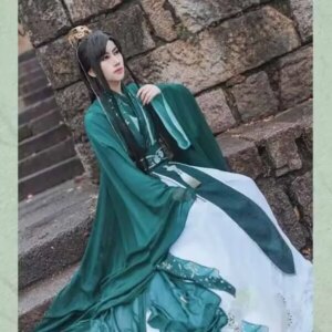 Hanfu Green Sets Large Size 5XL Customized Halloween Nobility Cosplay Costume For Men Oversized Chinese Traditional Vintage