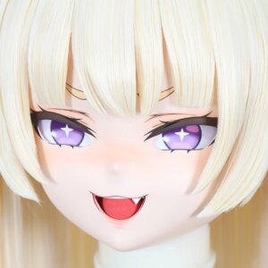 Customize Character Female/Girl Resin Kig Full Head With Lock Anime Cosplay Japanese Anime Kigurumi Mask