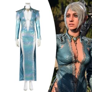 BG3 Wavemother’s Robe Shadowheart Cosplay Costume Sexy Woman Long Dress Baldur Wavemother Outfit Custom Size